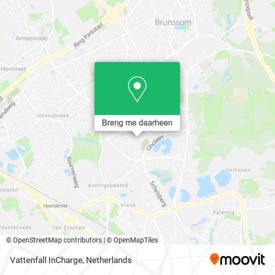 Vattenfall InCharge kaart