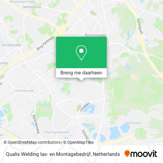 Qualis Welding las- en Montagebedrijf kaart