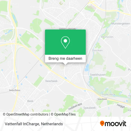 Vattenfall InCharge kaart