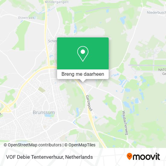 VOF Debie Tentenverhuur kaart