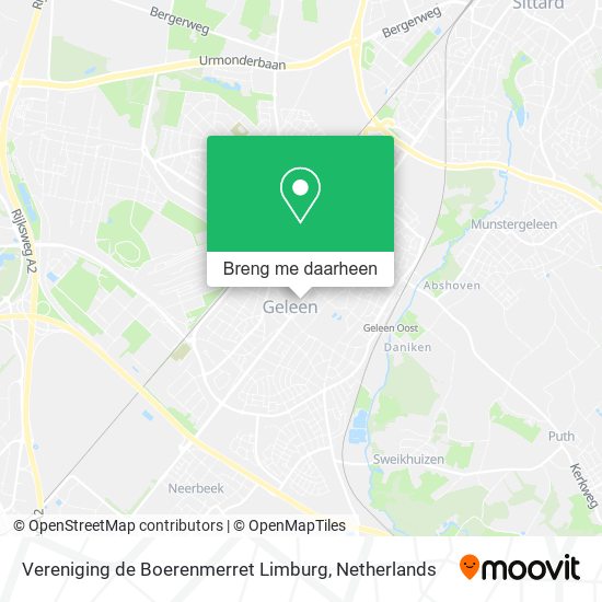 Vereniging de Boerenmerret Limburg kaart