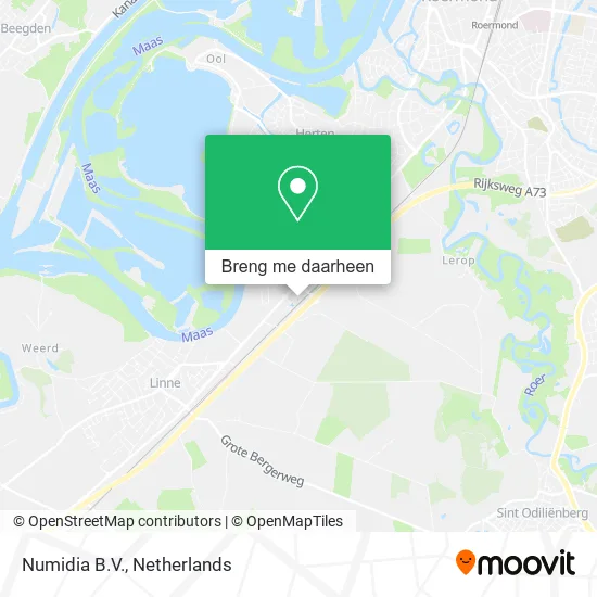 Numidia B.V. kaart