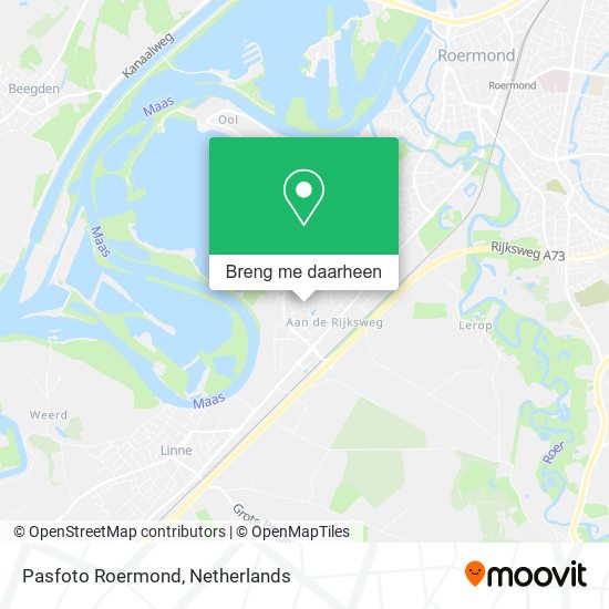 Pasfoto Roermond kaart