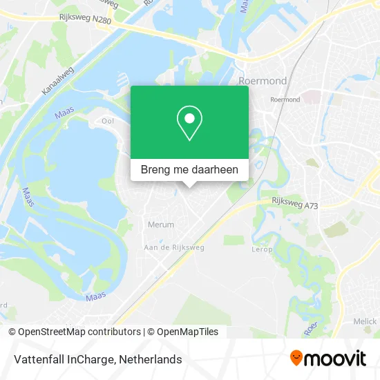 Vattenfall InCharge kaart