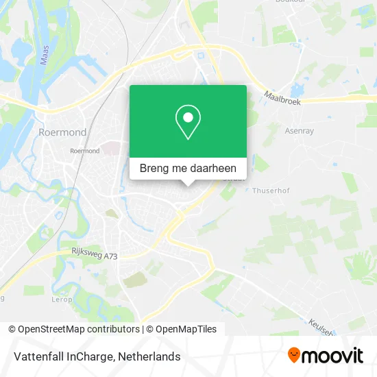 Vattenfall InCharge kaart