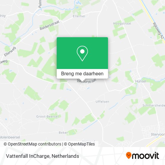 Vattenfall InCharge kaart