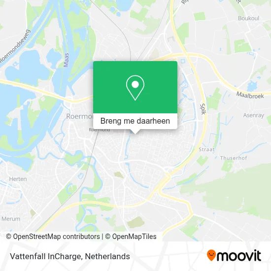 Vattenfall InCharge kaart