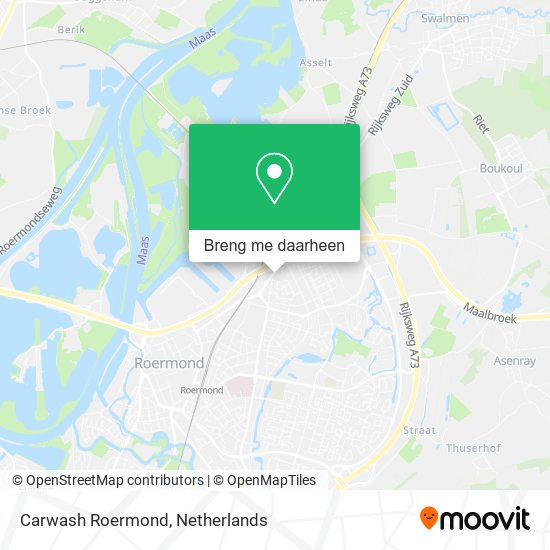 Carwash Roermond kaart