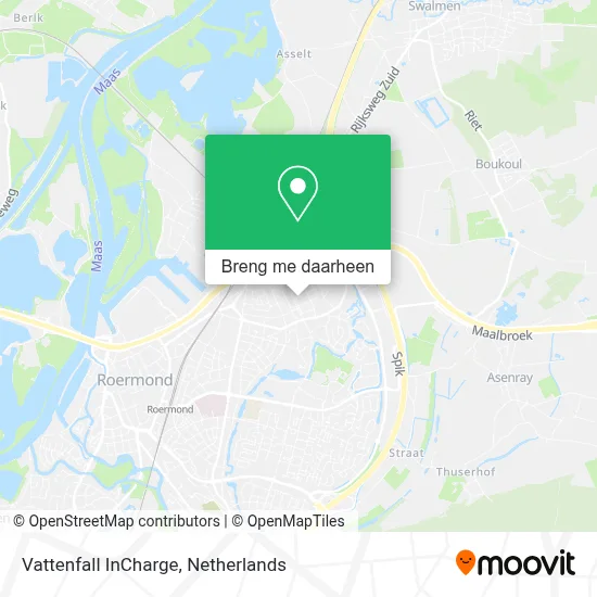 Vattenfall InCharge kaart