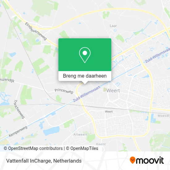 Vattenfall InCharge kaart
