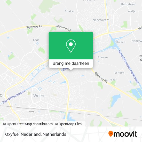 Oxyfuel Nederland kaart