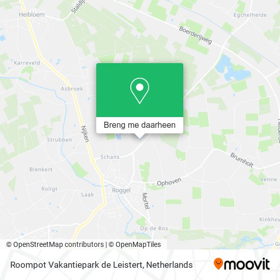Roompot Vakantiepark de Leistert kaart