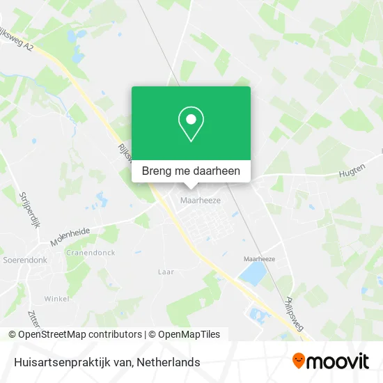 Huisartsenpraktijk van kaart