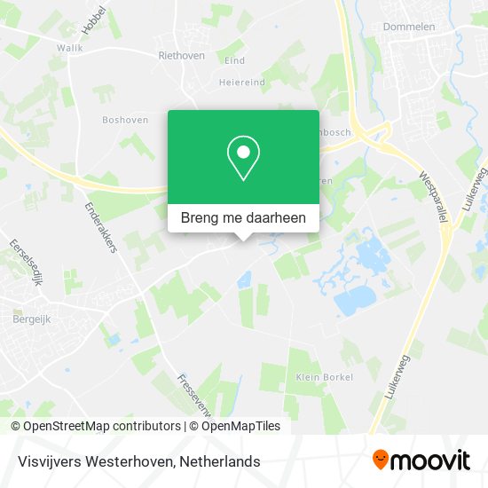 Visvijvers Westerhoven kaart