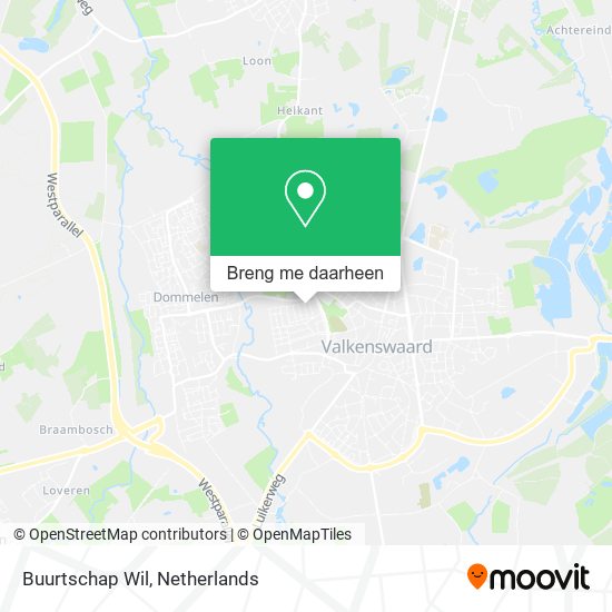 Buurtschap Wil kaart