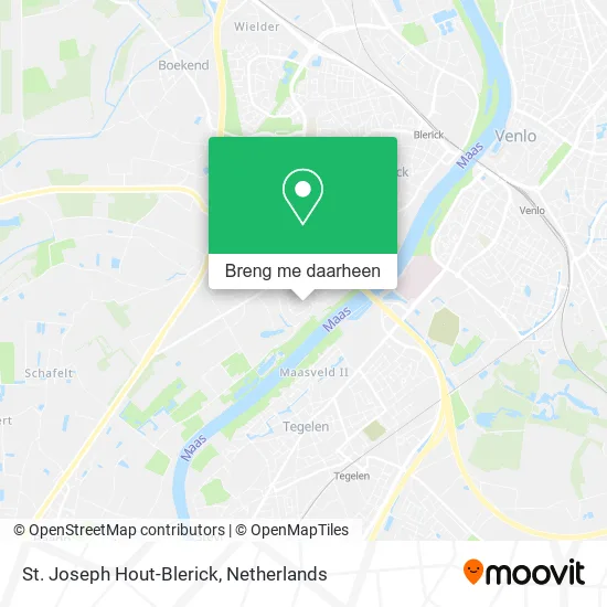 St. Joseph Hout-Blerick kaart
