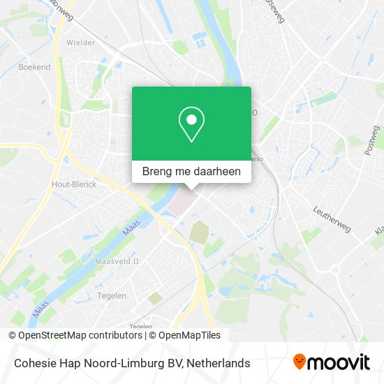 Cohesie Hap Noord-Limburg BV kaart