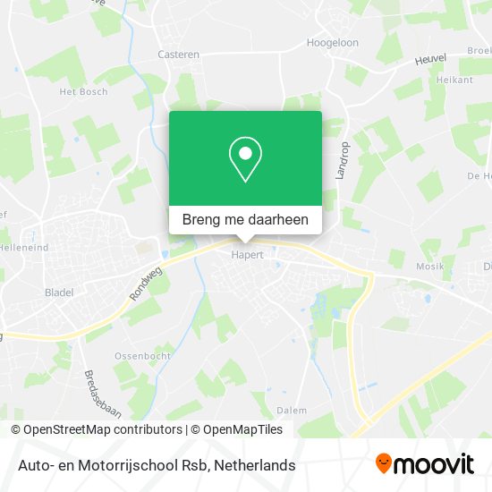 Auto- en Motorrijschool Rsb kaart