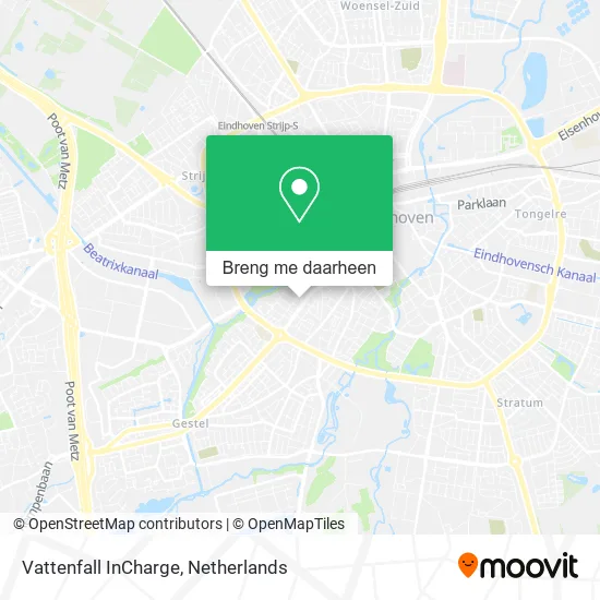 Vattenfall InCharge kaart