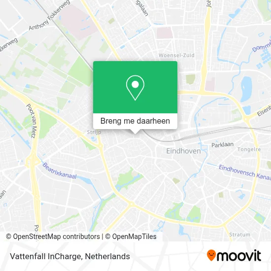 Vattenfall InCharge kaart