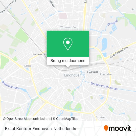 Exact Kantoor Eindhoven kaart