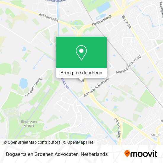 Bogaerts en Groenen Advocaten kaart