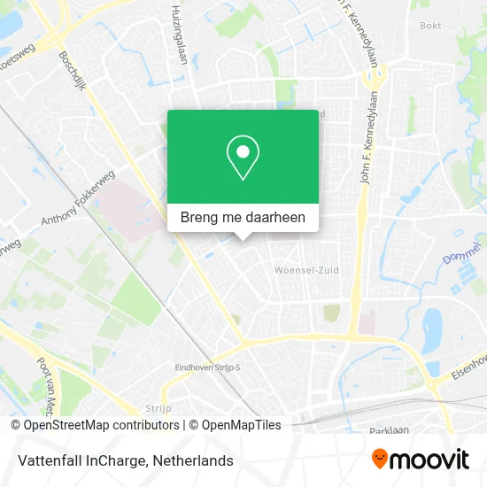 Vattenfall InCharge kaart