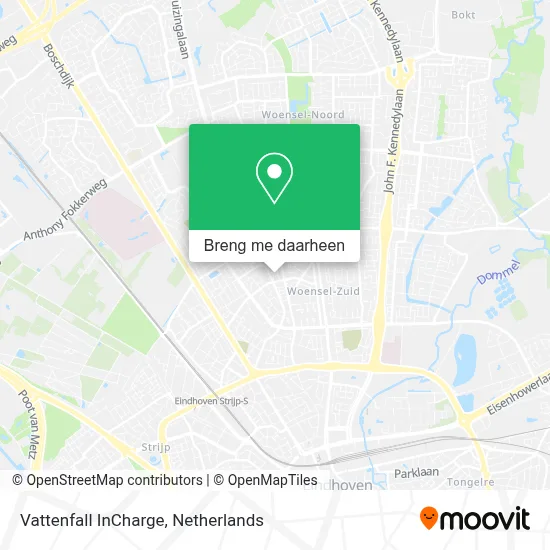 Vattenfall InCharge kaart