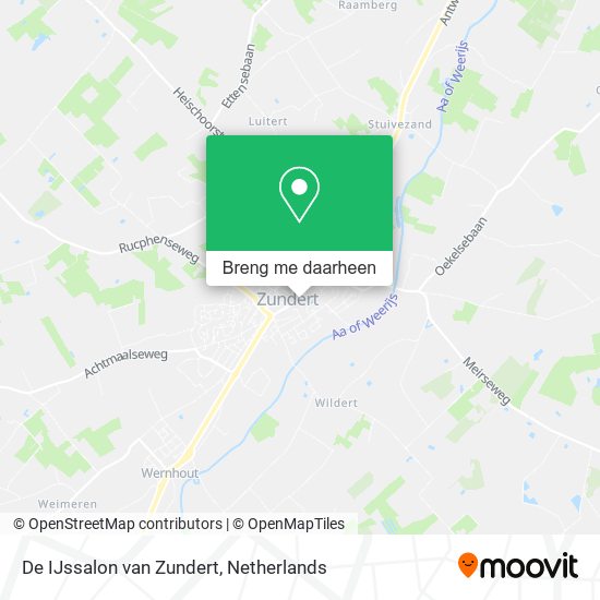 De IJssalon van Zundert kaart