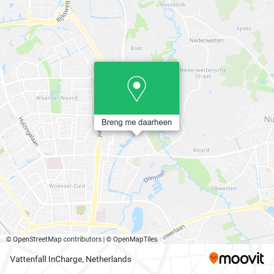 Vattenfall InCharge kaart