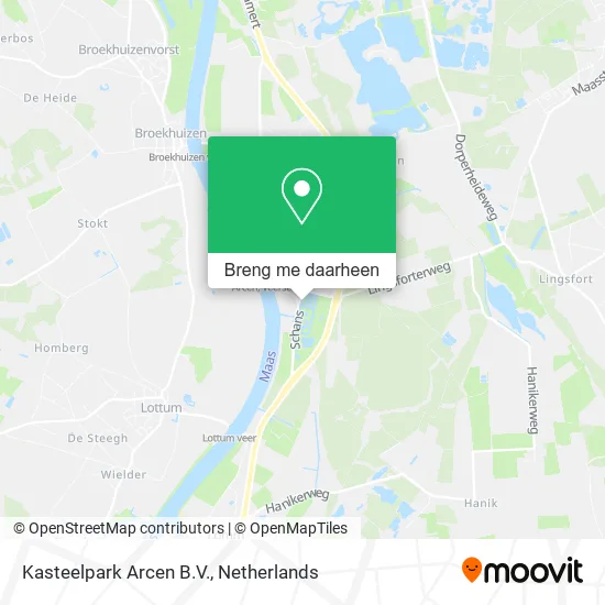 Kasteelpark Arcen B.V. kaart