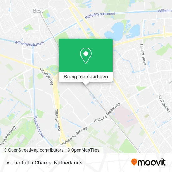 Vattenfall InCharge kaart