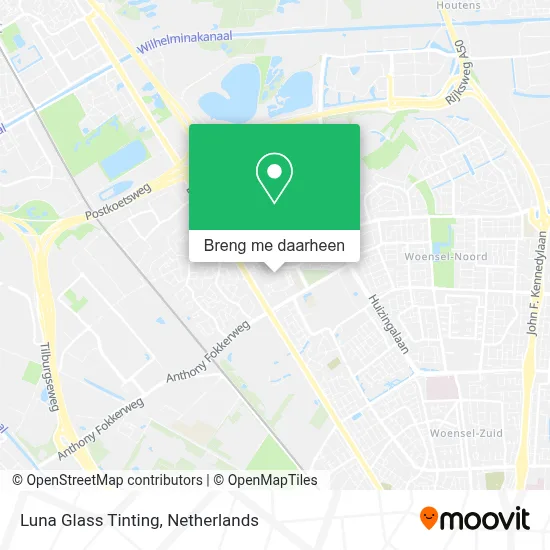 Luna Glass Tinting kaart