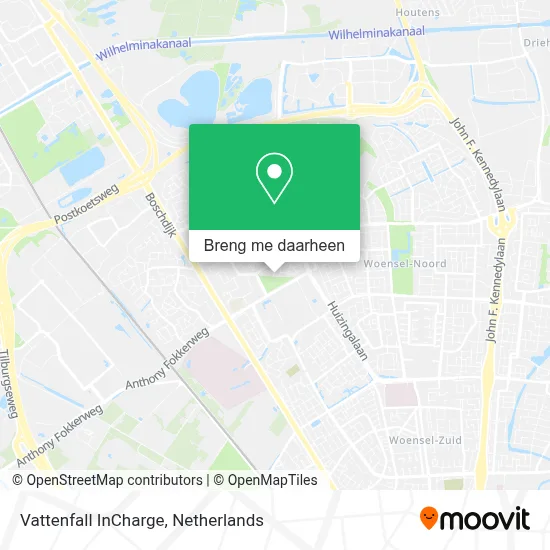 Vattenfall InCharge kaart