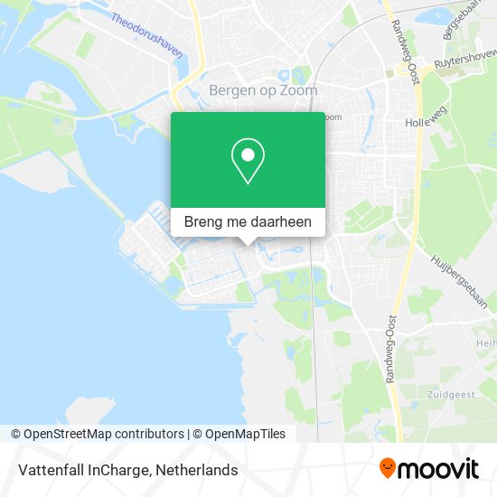 Vattenfall InCharge kaart