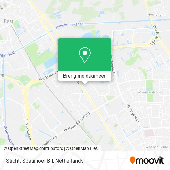 Sticht. Spaaihoef B I kaart