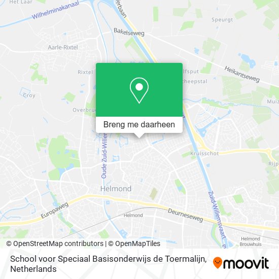 School voor Speciaal Basisonderwijs de Toermalijn kaart