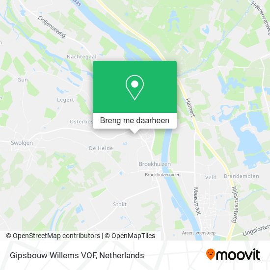 Gipsbouw Willems VOF kaart