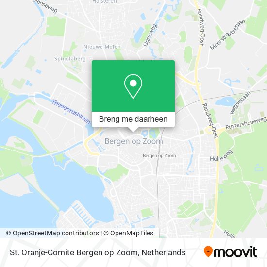 St. Oranje-Comite Bergen op Zoom kaart