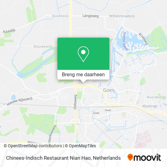 Chinees-Indisch Restaurant Nian Hao kaart