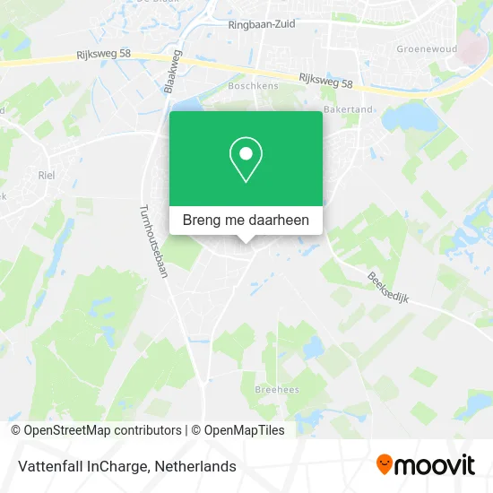 Vattenfall InCharge kaart