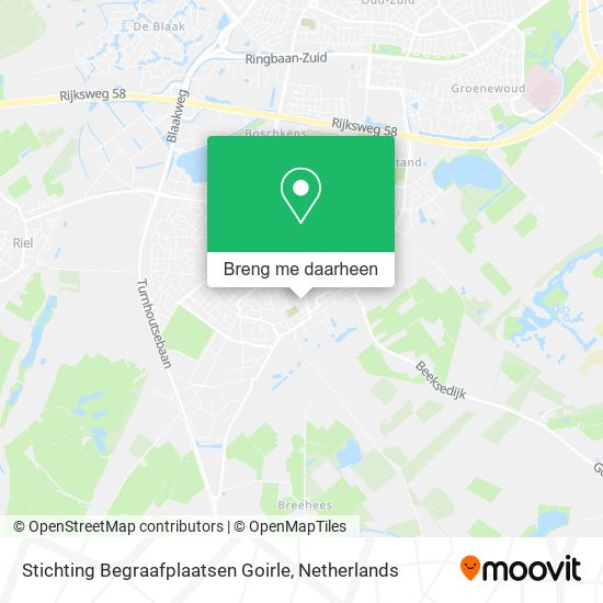 Stichting Begraafplaatsen Goirle kaart