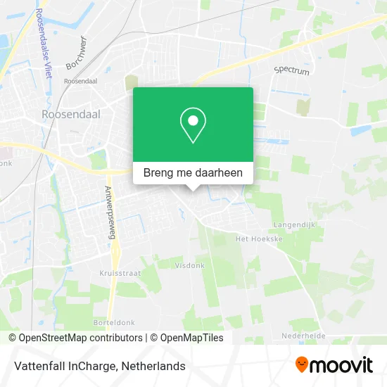 Vattenfall InCharge kaart