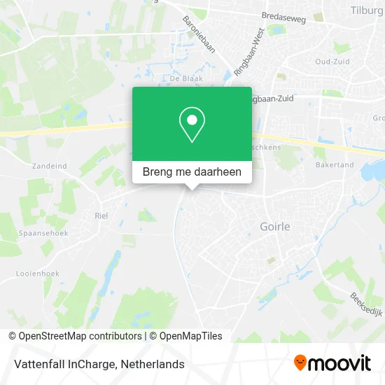 Vattenfall InCharge kaart