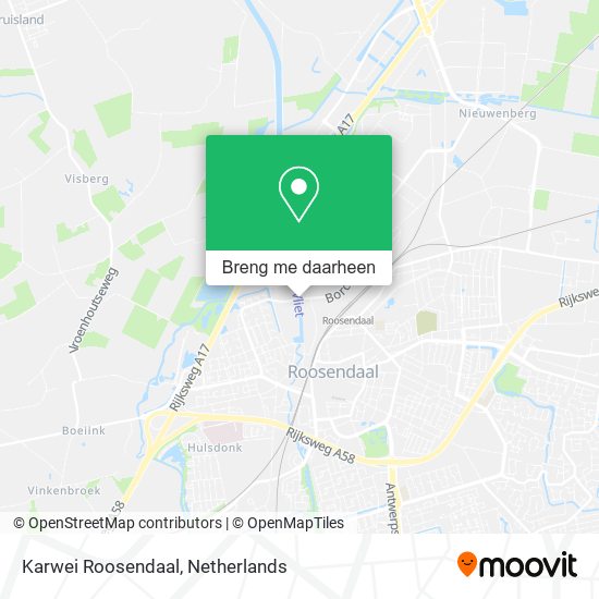 Karwei Roosendaal kaart