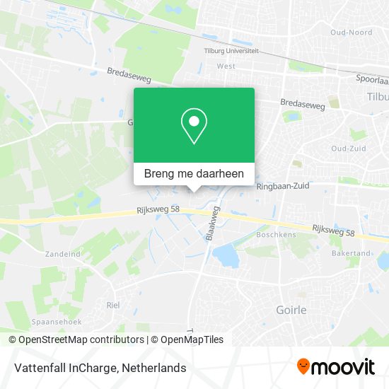 Vattenfall InCharge kaart