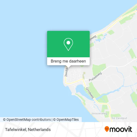Tafelwinkel kaart