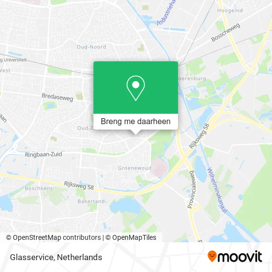 Glasservice kaart