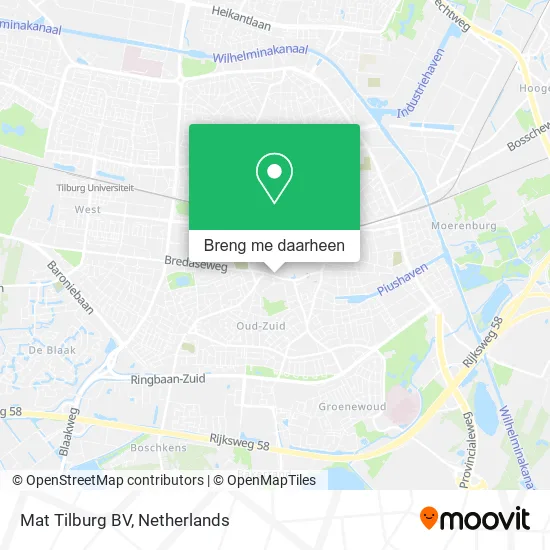 Mat Tilburg BV kaart