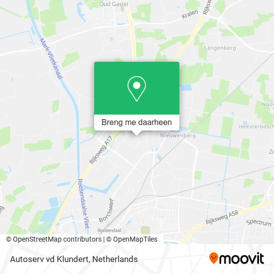 Autoserv vd Klundert kaart